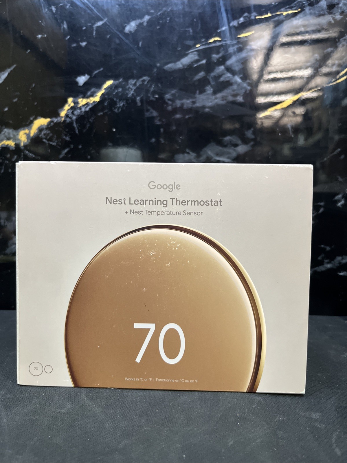 ¥ Google Nest Learning Thermostat 4th generation - polished gold *OPEN BOX*