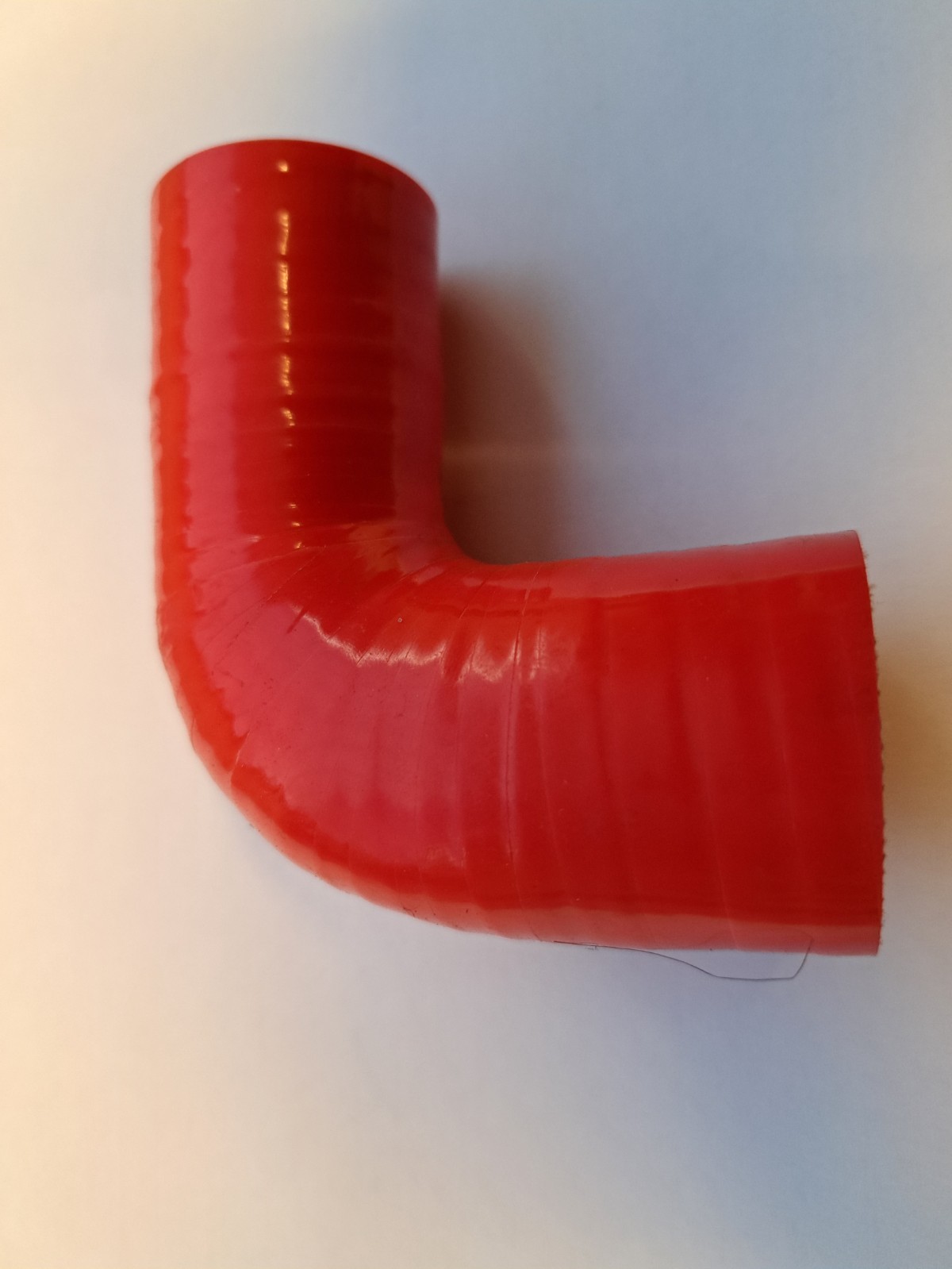 Silicone 32-25mm x 90 Degree Reducing Elbow - RED Colour, Reinforced Hose, Short