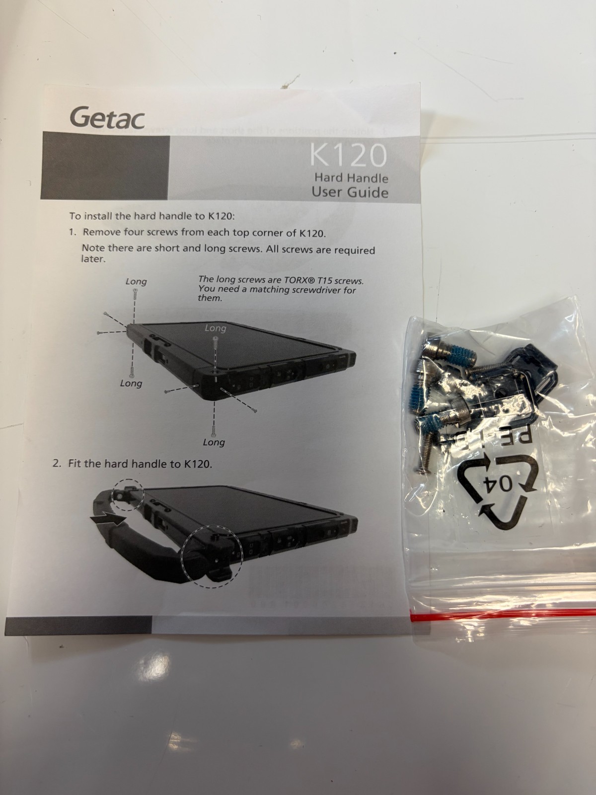 Getac K120 Tablet Hard Handle | Part # GMHDX4 -OPEN BOX