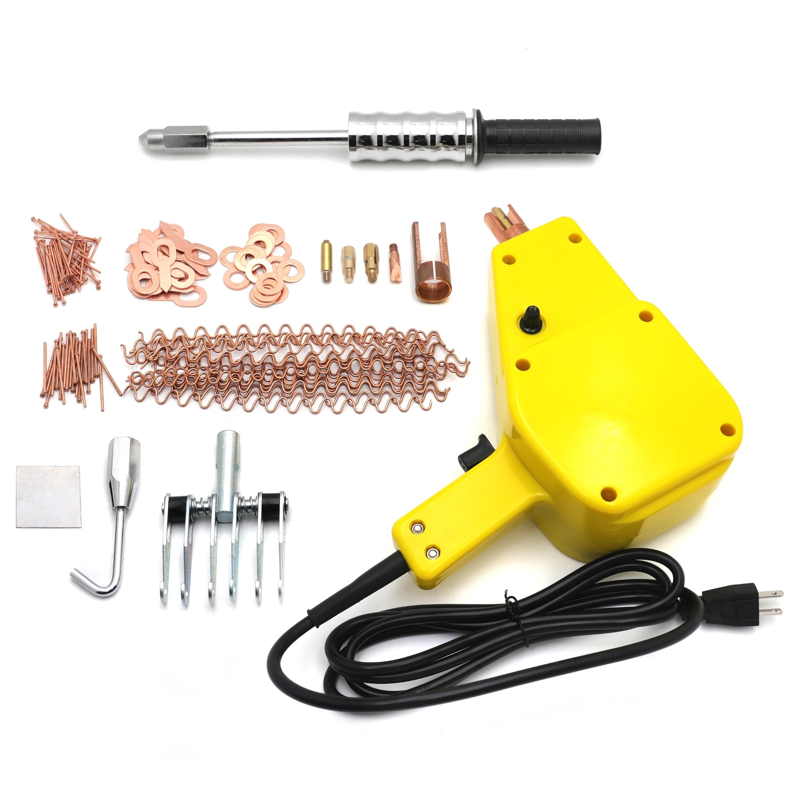 Spot Stud Dent Welder Kit 1600A 110 V Car Dent Puller w/ Muti-Hook Weld Meson Pa