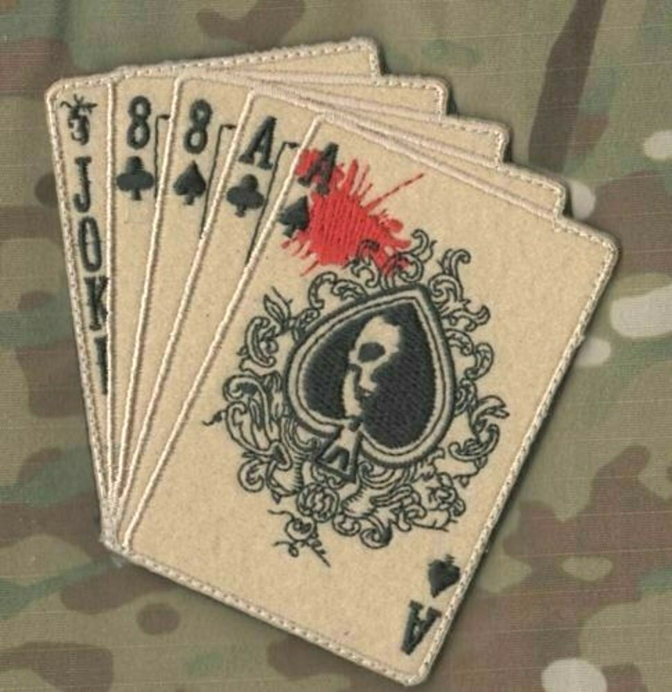 KANDAHAR JSOC SEAL SPECIAL WARFARE EOD vêlkrö DD PATCH: Ace-Joker Deadman's Hand