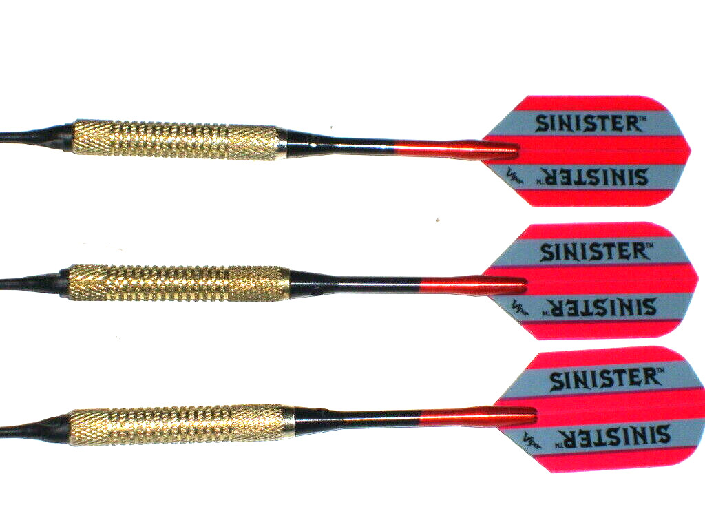 Soft Tip Darts 12 Gram Brass Used with New Aluminum Shafts and Flights #2376