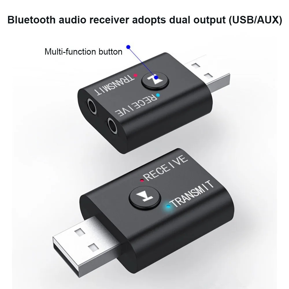 2 in 1 Bluetooth 5.0 USB Dongle Transmitter Receiver Adapter