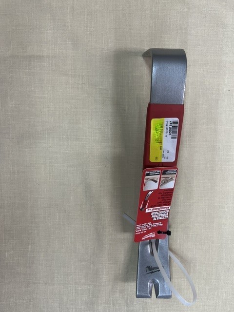 Milwaukee 48-22-9034 12-in. Steel Pry Bar, SHOCKSHIELD Vibration-Reducing Grip