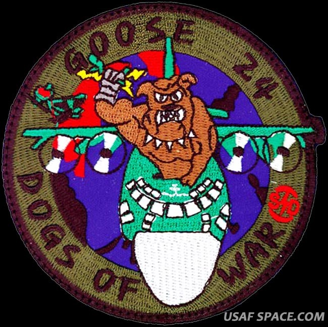 USAF 1st SPECIAL OPERATIONS SQ. - CREW GOOSE 24 - DOGS OF WAR - ORIGINAL PATCH