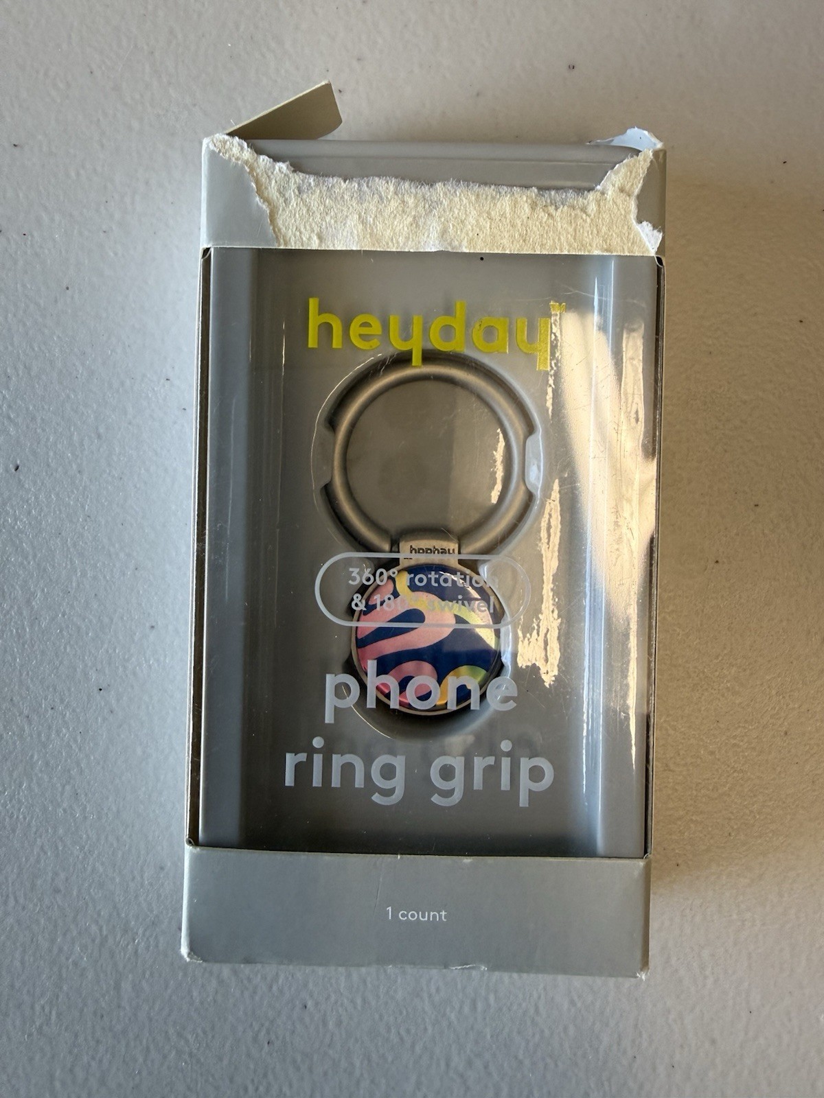 Heyday Multicolor Phone Ring Stand Holder 360° Rotation 180° Swivel 1 Count