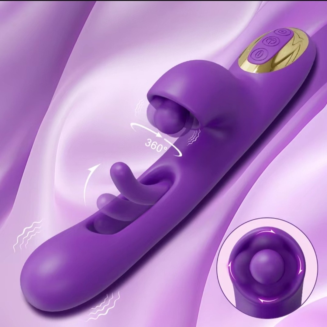 Silicone Full Body Flapping Tapping Massager Vibrating USB Rechargeable