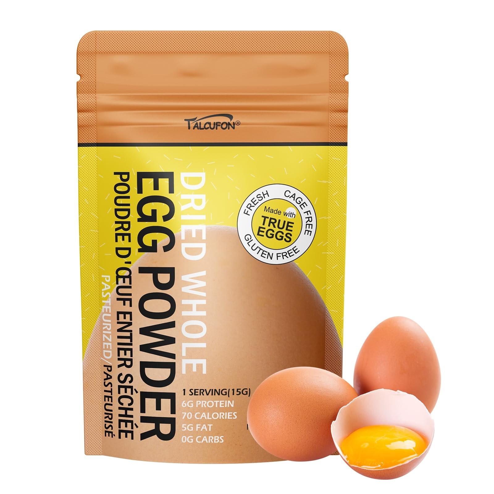 3 pack Whole Egg Powder Pasteurized Premium Dried 8 oz for Baking and Cooking