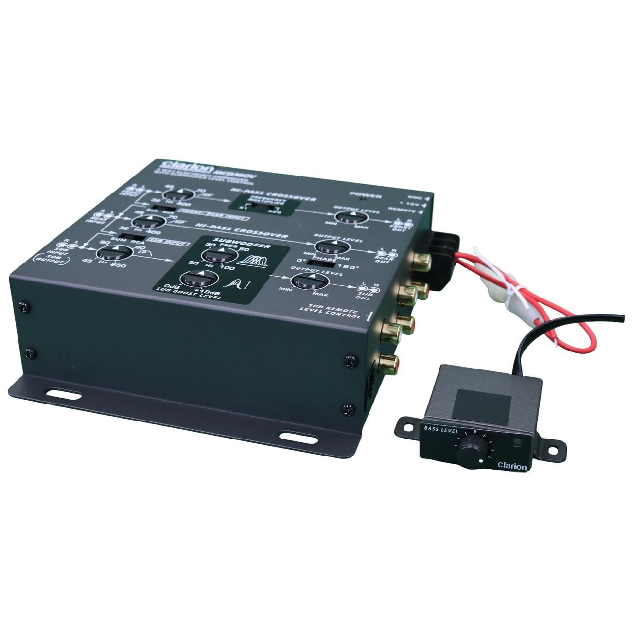 Clarion MCD360V 3-Way 6 Channel RCA Inputs Electronic Crossover with Black