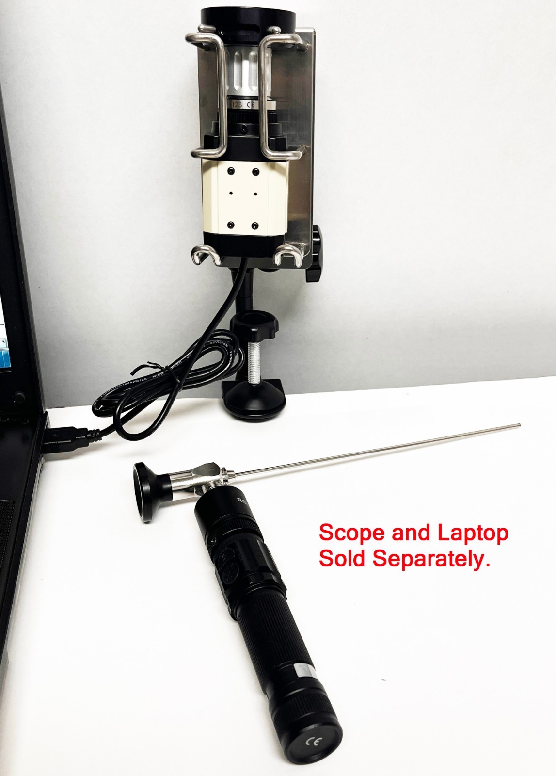 Rigid Endoscope Endoscopy Sinuscope HD USB Camera+Coupler+LED Light Source+Mount