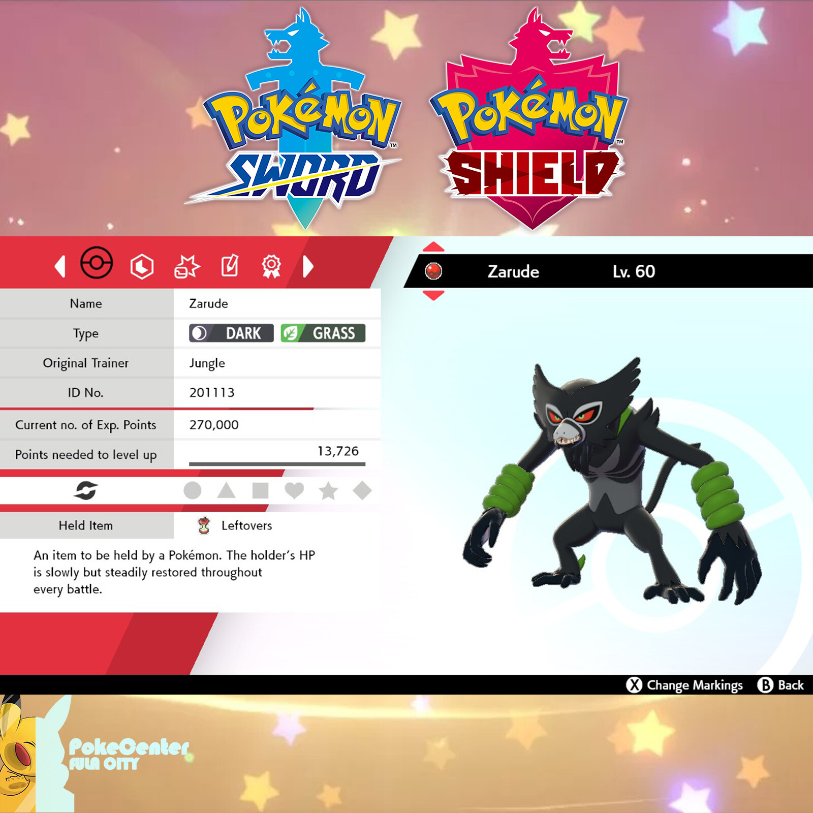Zarude 💚Event International Jungle 💚 Pokémon Sword & Shield 💚 UNTOUCHED
