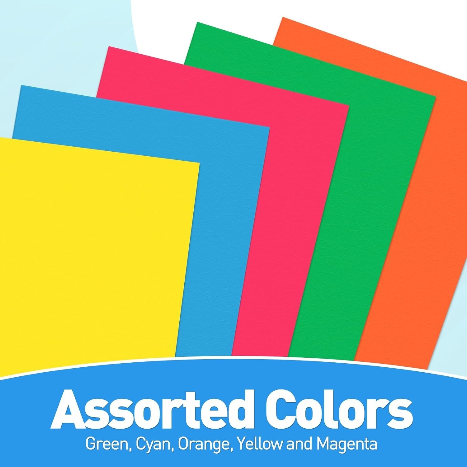 Assorted Color Two Pocket File Folders - 100 Pack for Secure Document Storage