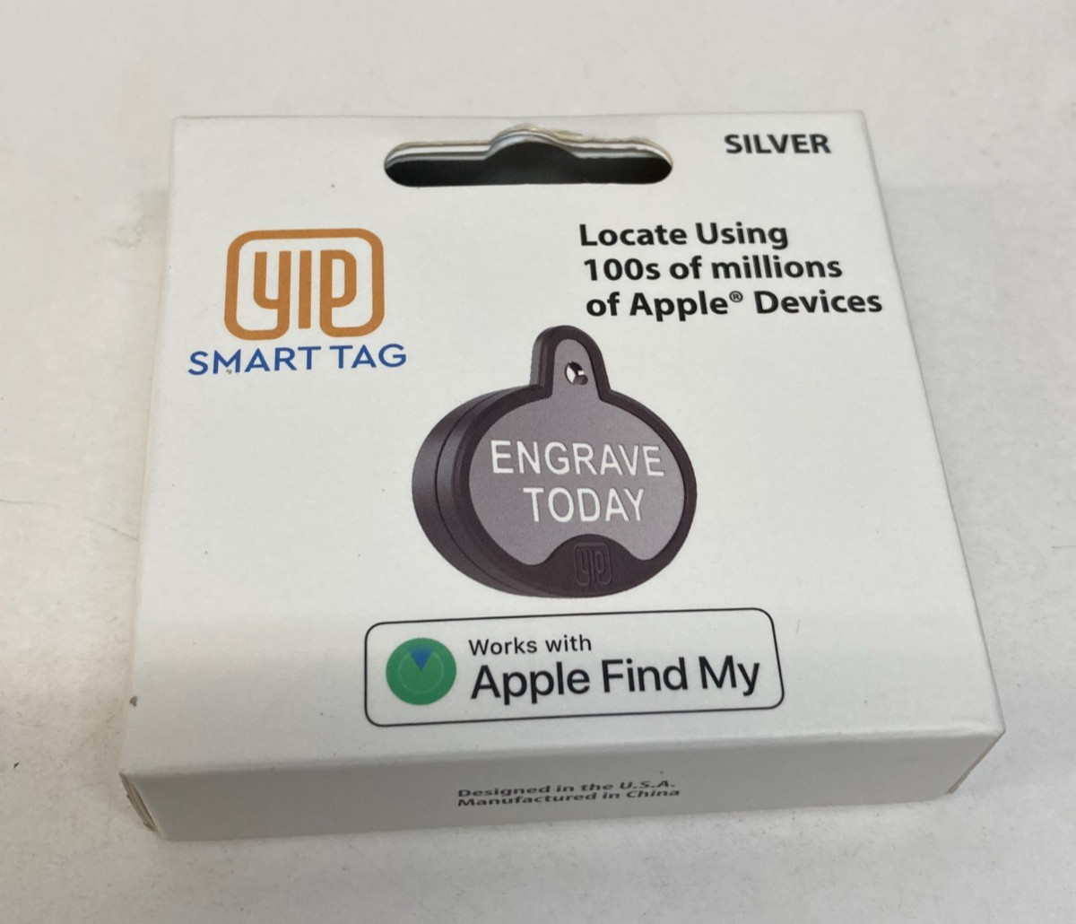 YIP Smart Tag ID Tag and Tracker - TO-RGi100C- Silver #165