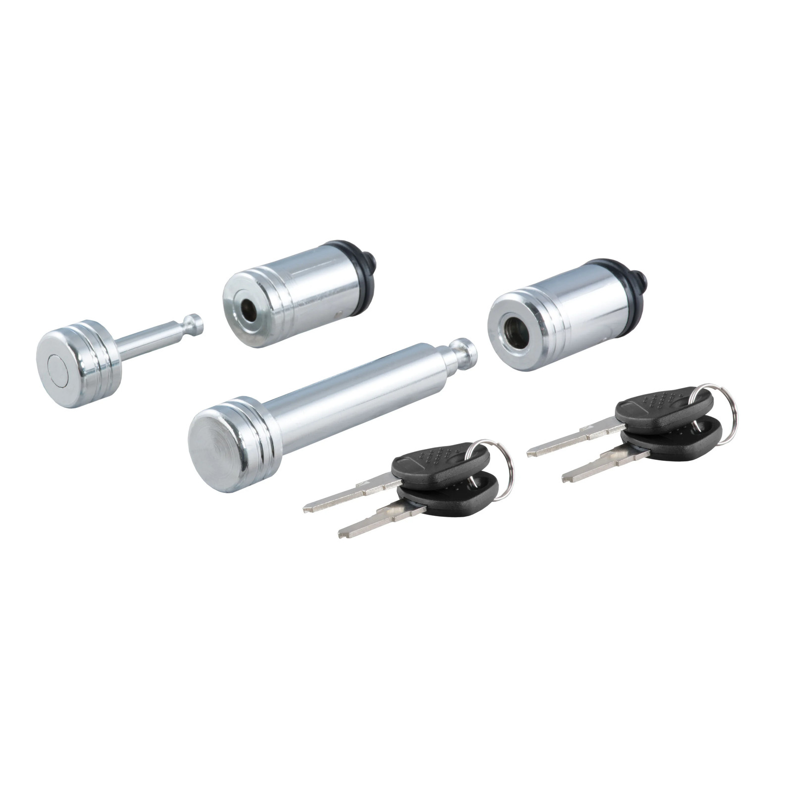 CURT Hitch And Coupler Trailer Lock Set 2in Receiver 7/8in Latch 23526