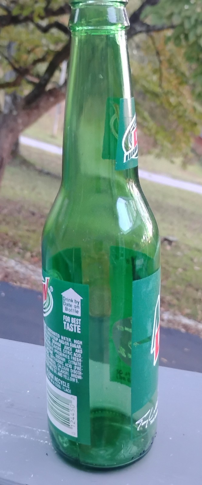 Vintage 12oz MOUNTAIN DEW "DEW CREW" Soda Bottle NASCAR Racing SIGNATURES Mint