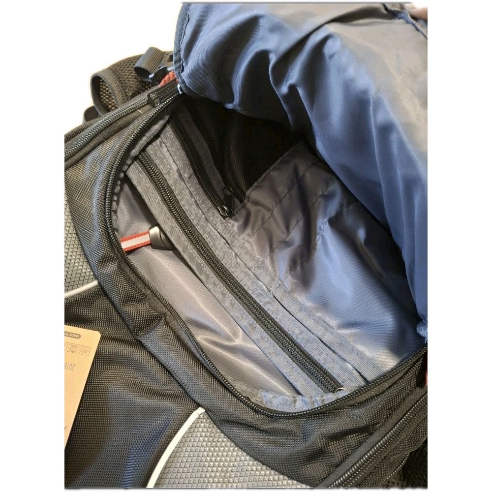 Yorepek Black/Gray Laptop Backpack 17" Padded Multiple Compartments