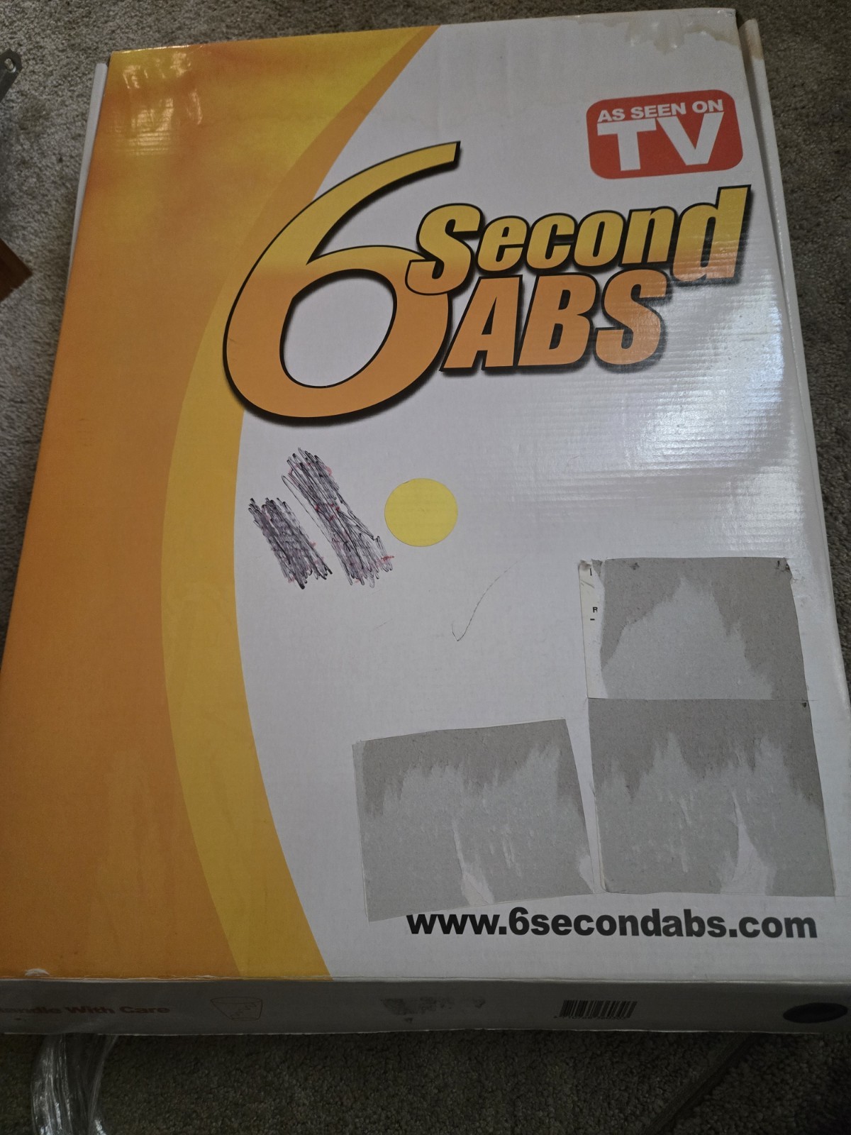 6 Second Abs Home Exercise Crunch Toning Stomach Exercise Machine w/ 4 Bands
