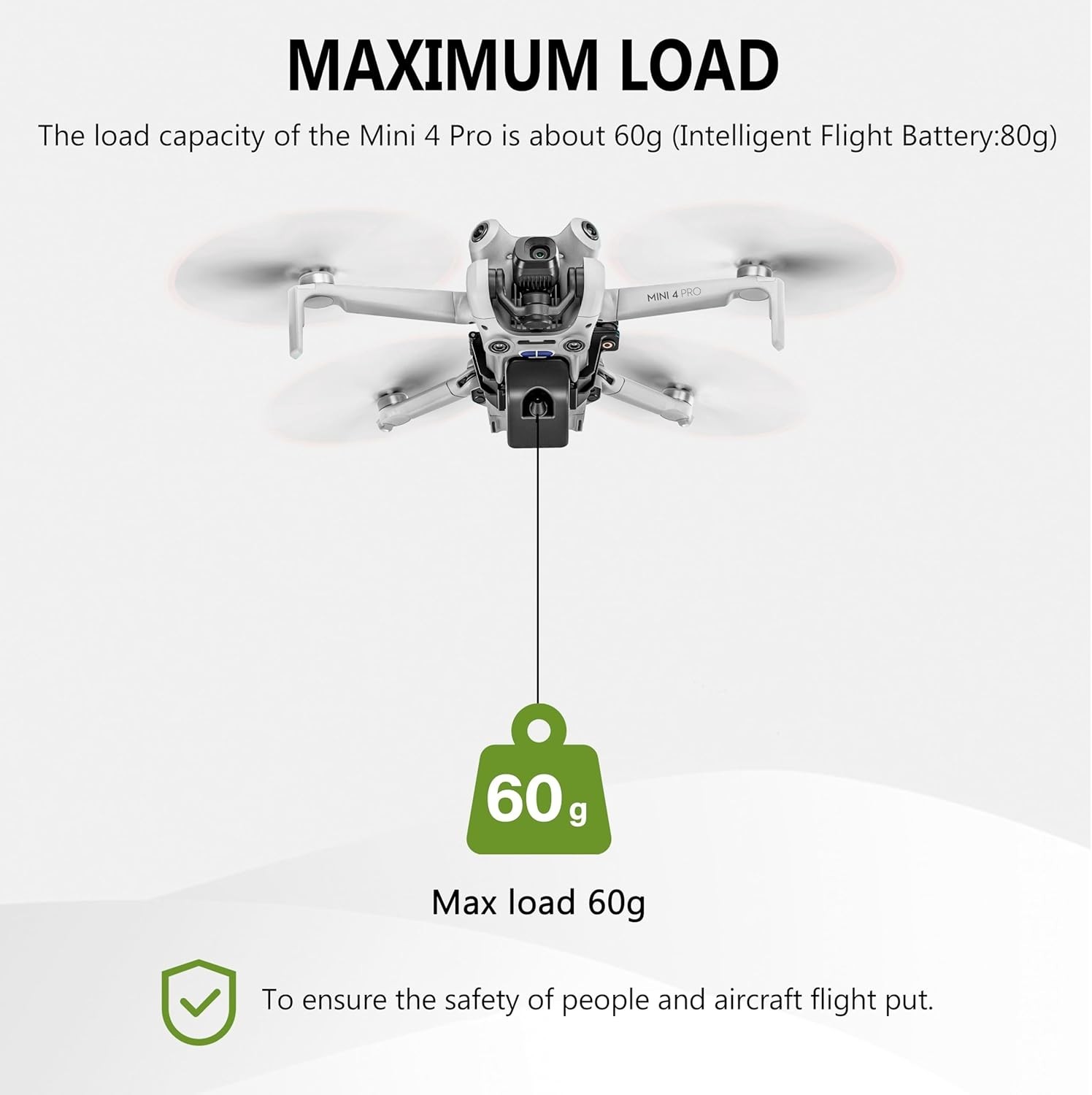 DJI Mini 4 Pro Airdrop System with Flashing Light - Versatile Drone Accessory