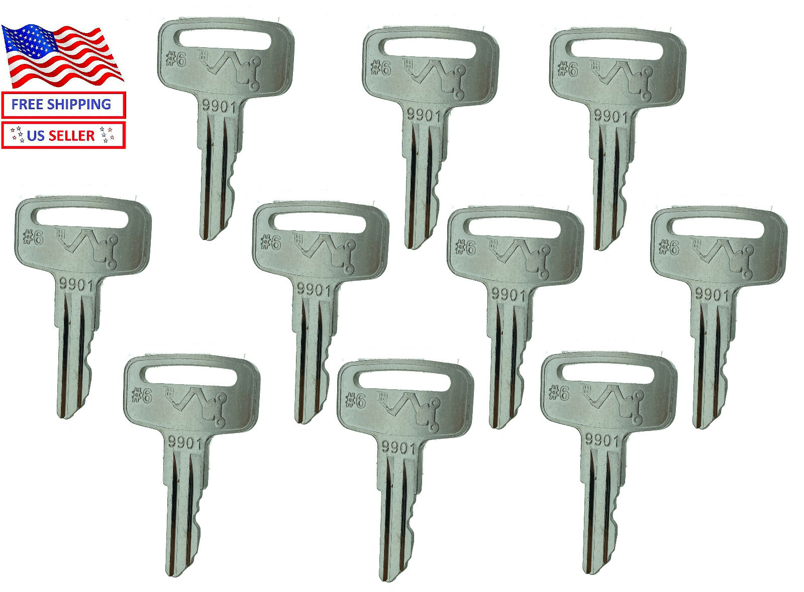 10 Keys Ignition Key for JLG Electric Scissor Lift 2860030 9901