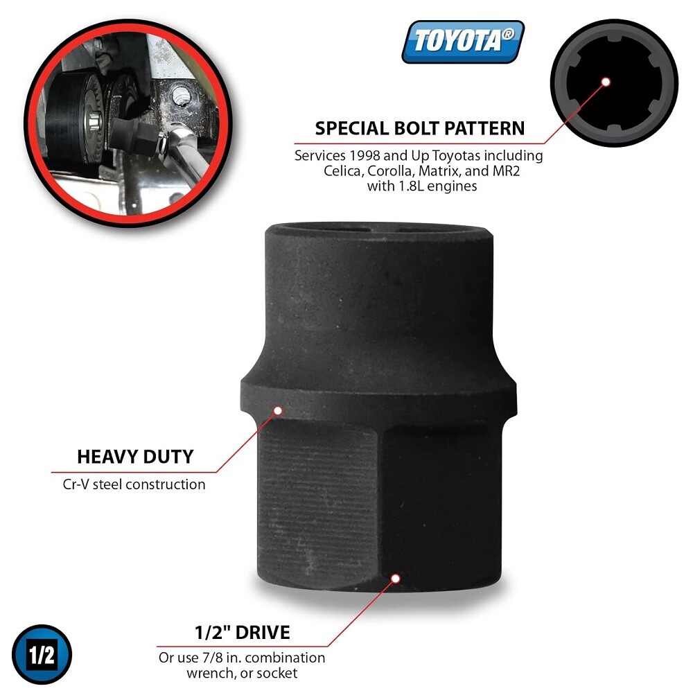 Performance Tool W80497 Toyota Belt Tensioner Socket