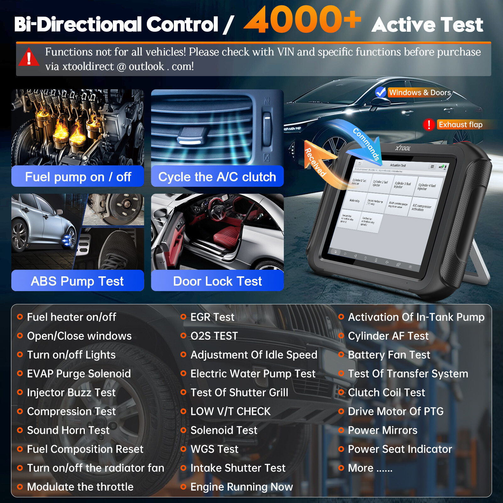 2025 XTOOL D9S Bidirectional OBD2 Scanner Full System Diagnostic Tool ECU Coding
