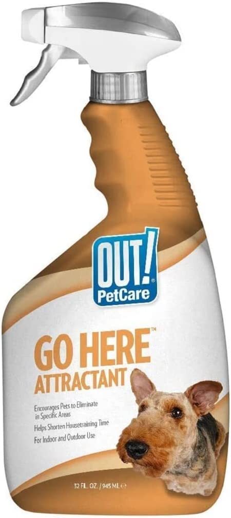 PetCare Go Here Attractant Dog and Puppy Potty Training Spray, Safe & Effective