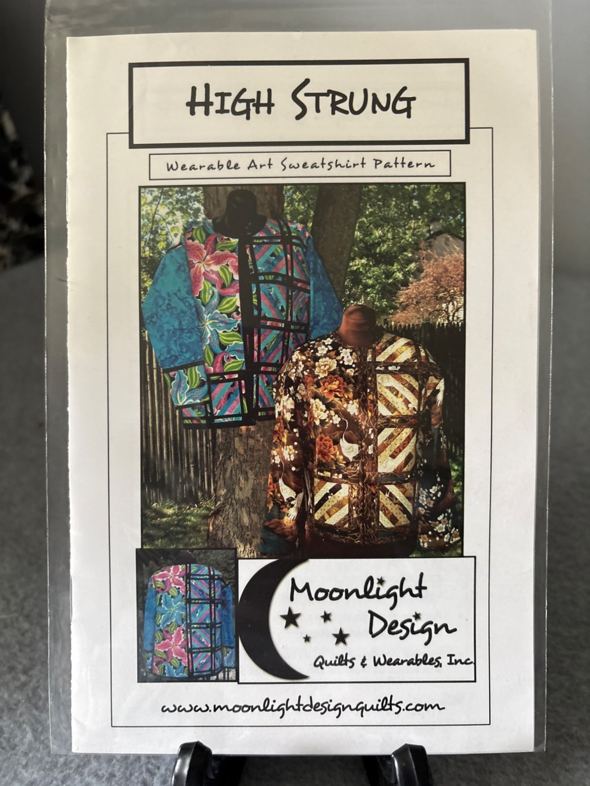 High Strung Wearable Art Sweatshirt Pattern Moonlight Design Quilts & Wearable