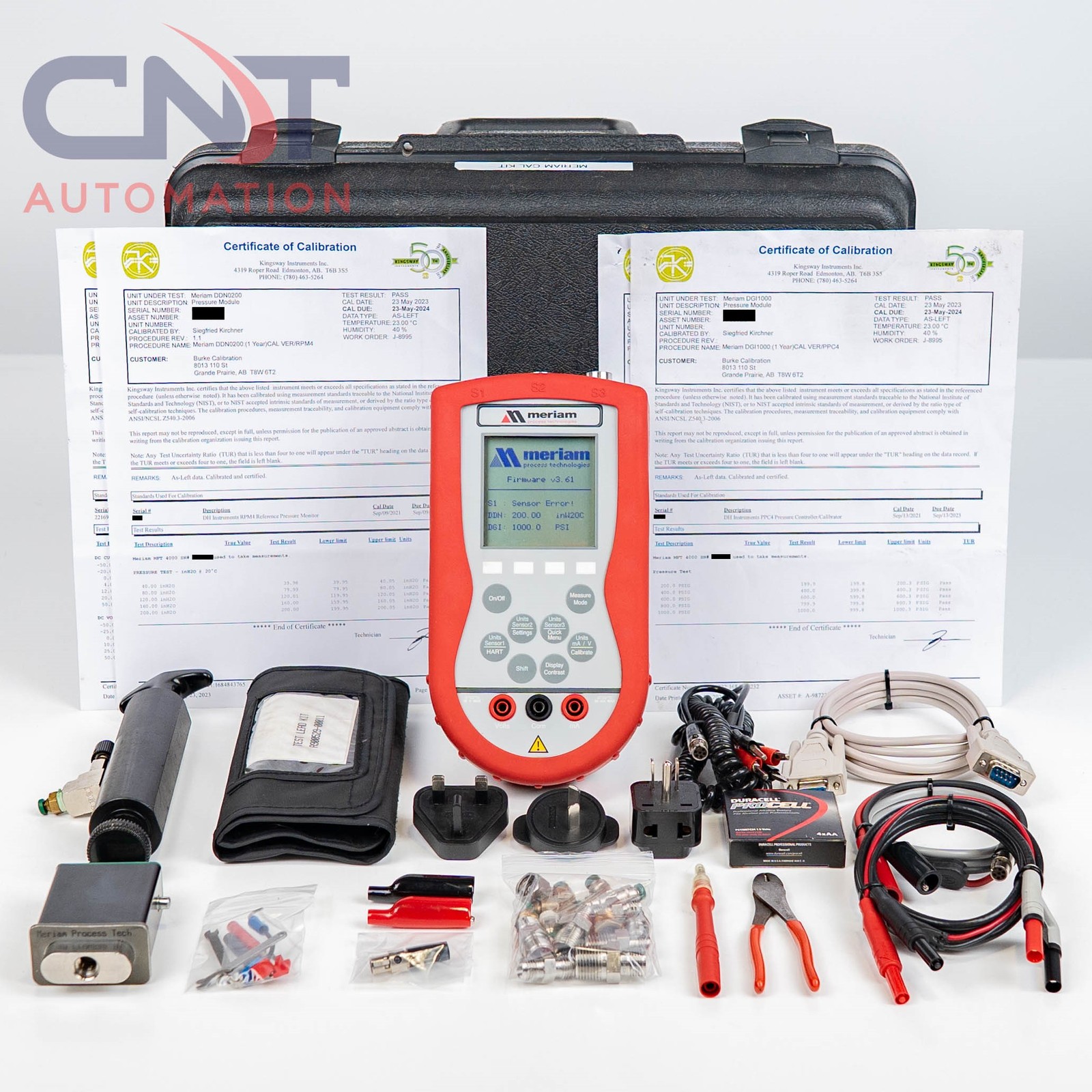 Meriam MFT 4000-11-1-00 Modular Pressure Calibrator Meriam Process Technology