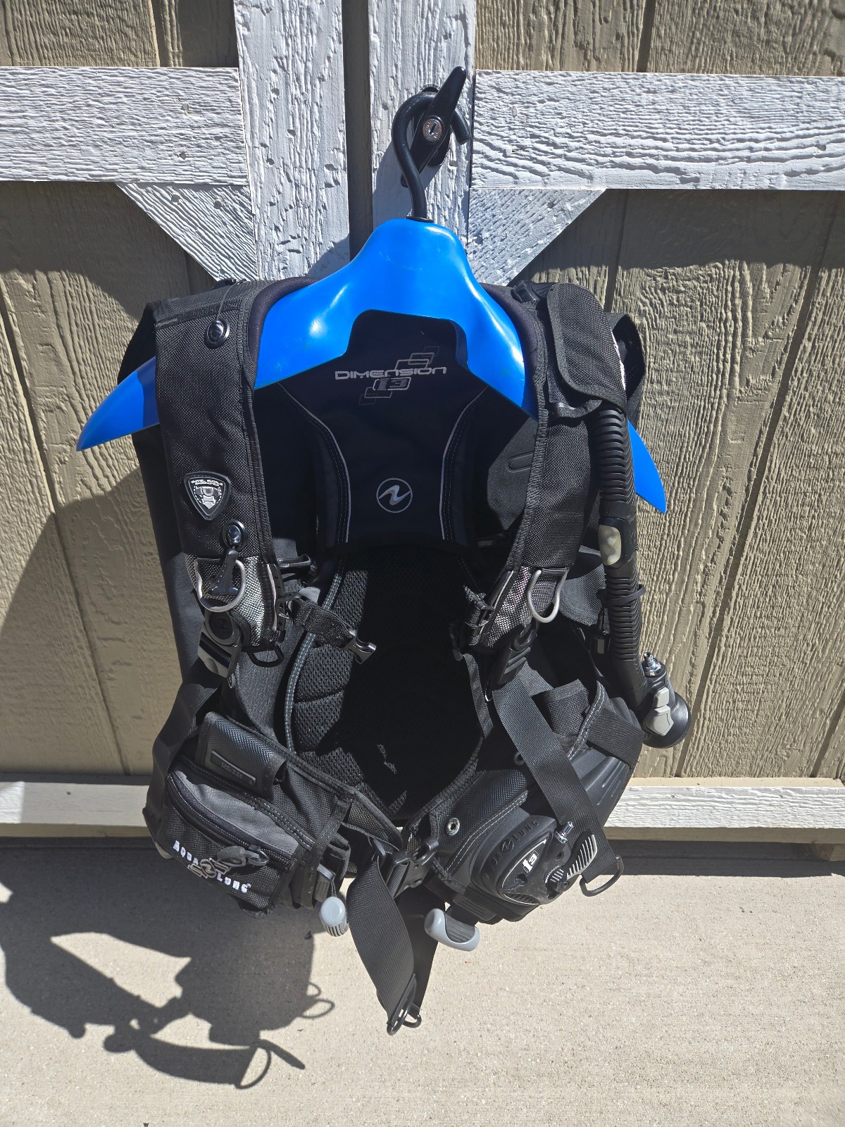 Aqualung Dimension i3 BCD Large Scuba Diving w/ Integrated Scondary Regulator