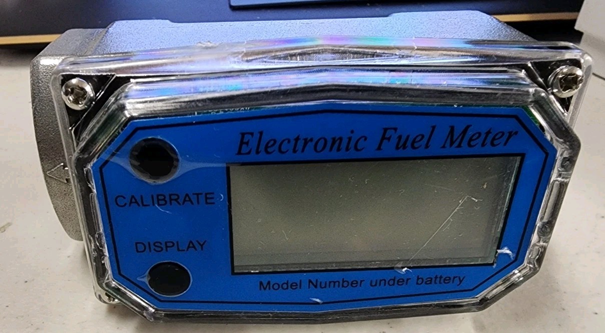 Electronic Fuel Flow Meter Digital LCD Turbine Flow Sensor Used