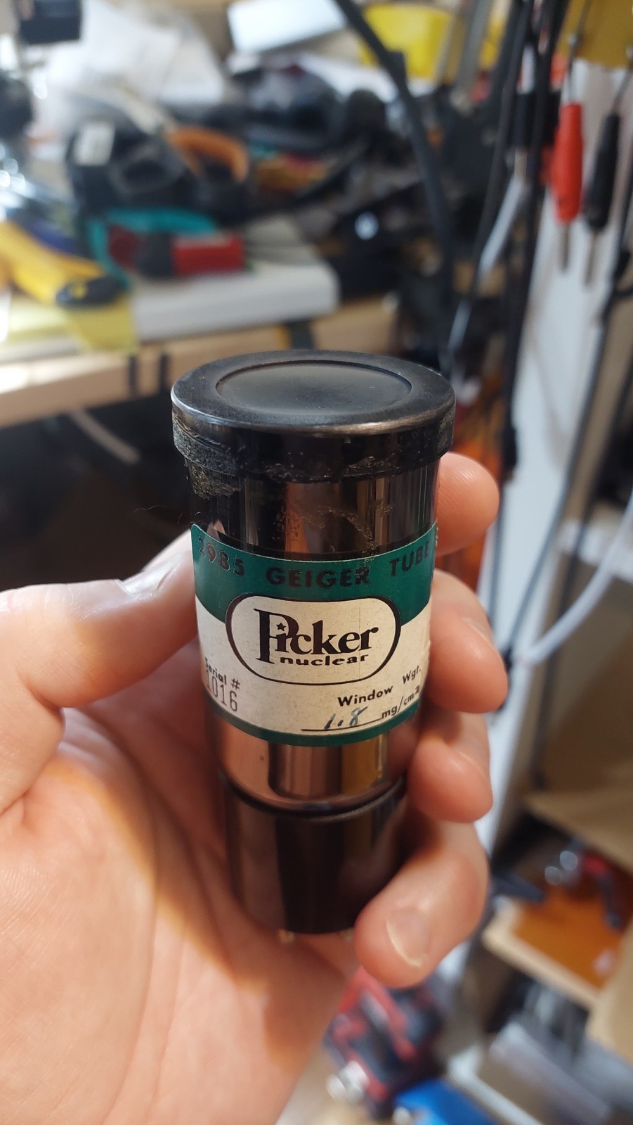 Picker 2985 with mica window. Working. Rare!