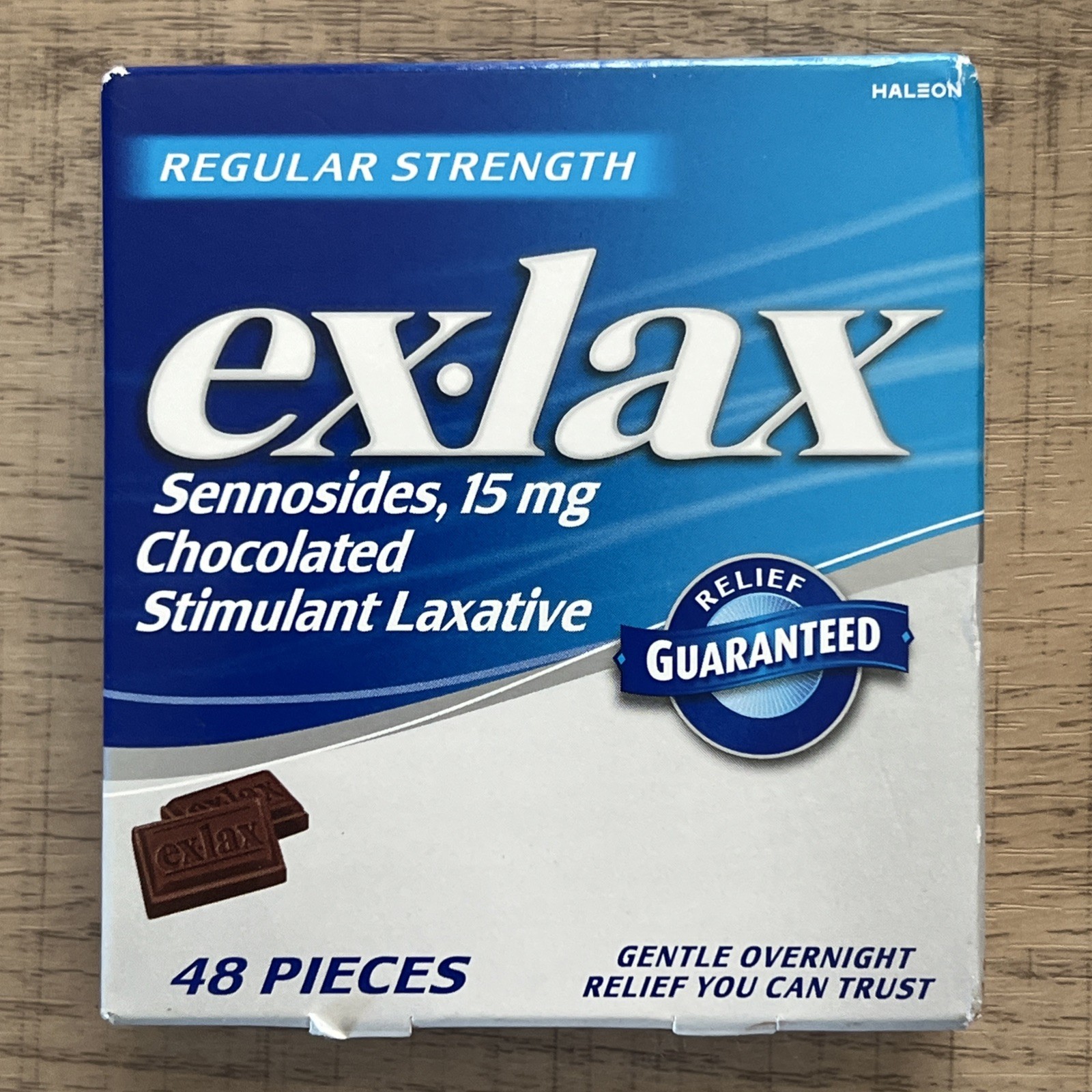 ex-lax Regular Strength Chocolated Stimulant Laxative 48 Count (Pack of 1)