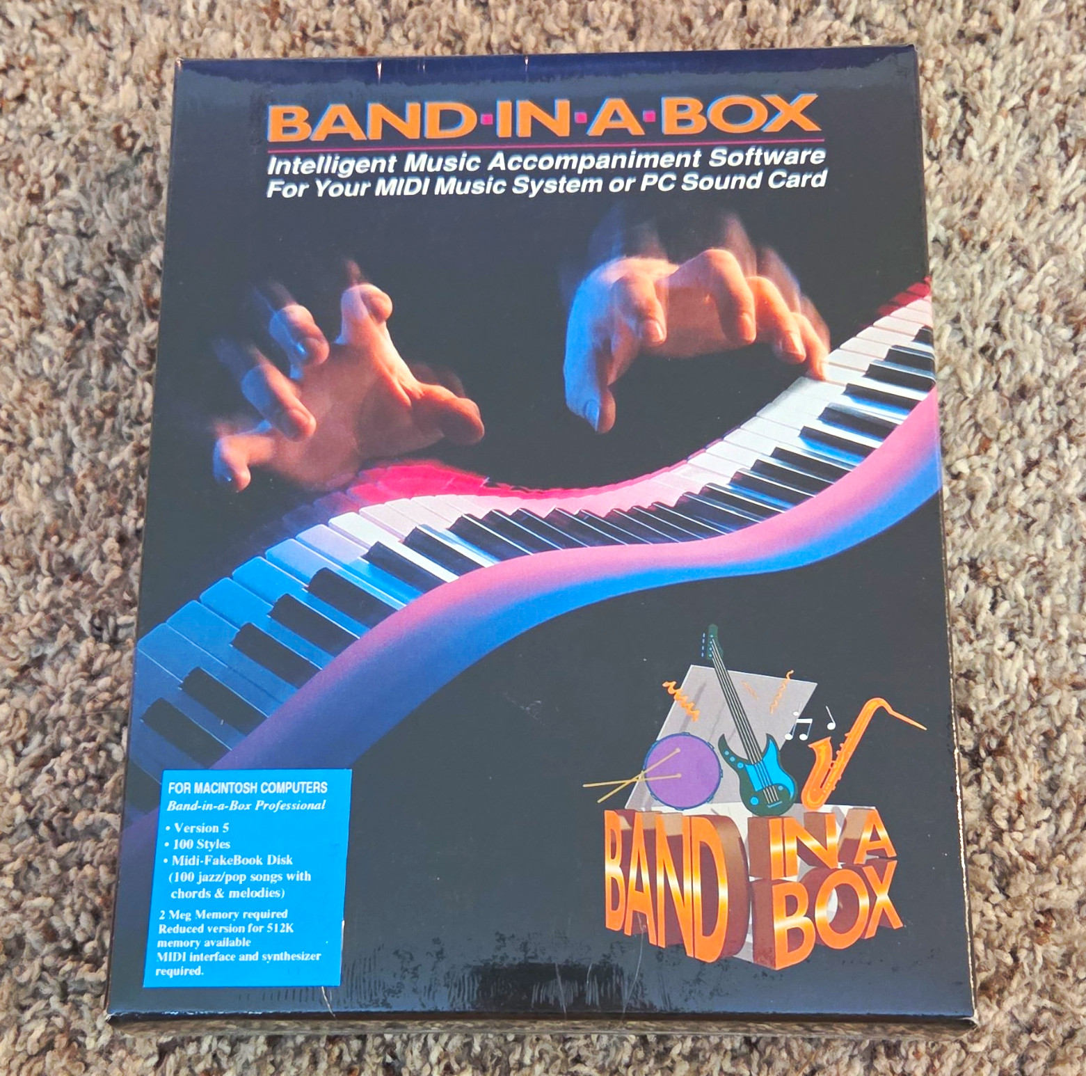 PG Music Band-in-a-Box Music Notation Software for Apple Macintosh 3.5" Floppy