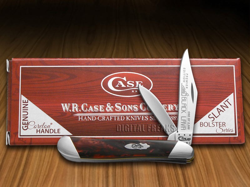 Case xx Knives Peanut Slant Series Black Lava Corelon 1/2500 S9220BKL