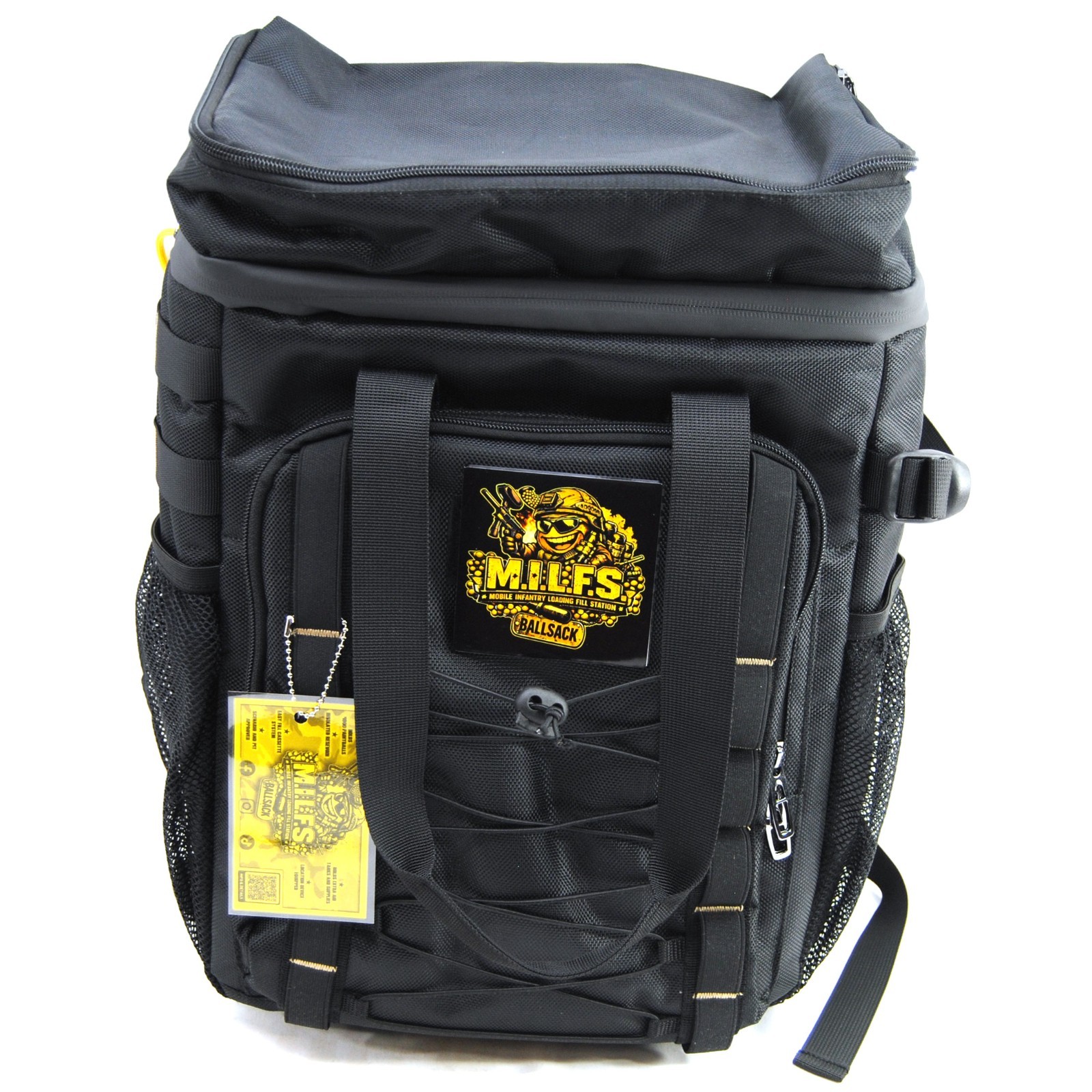 BALLSACK Paintball Mobile Infantry Loading Fill Station w/ Pit Boss Fill Black