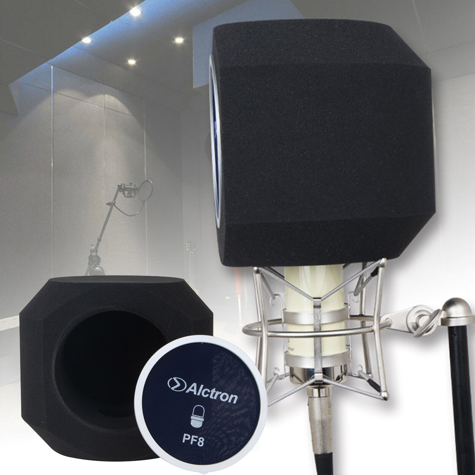 Alctron Pf8 Studio Microphone Screen Acoustic Sponge Soundproofs Record Filter
