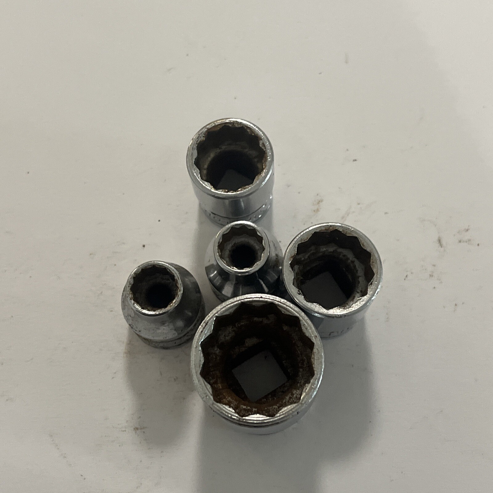 5- Snap-On Sockets 3/8 Drive 12-Point USA