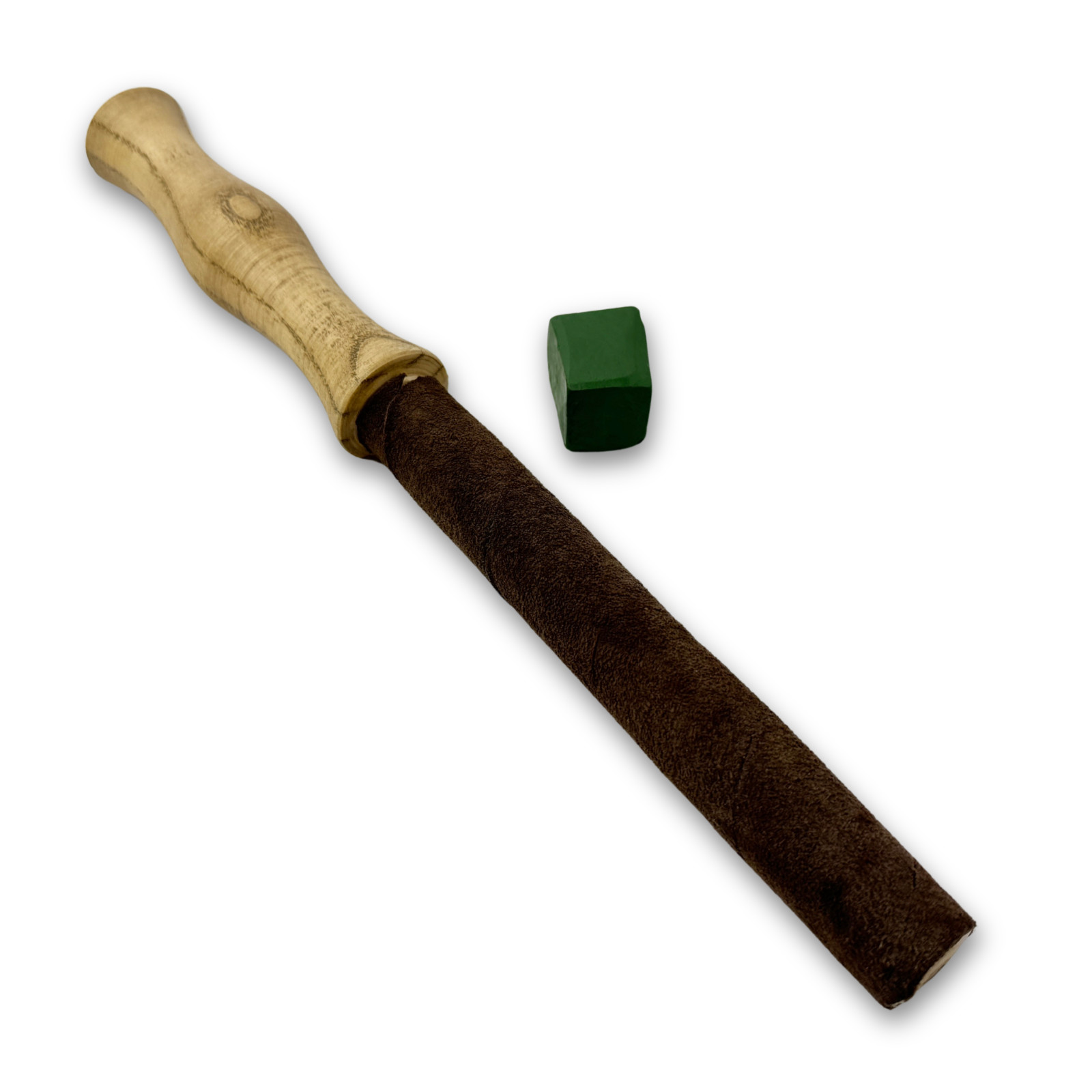 Round Leather Sharpening Strop 11.2in Ash Handle Knife Chisel Honing Tool