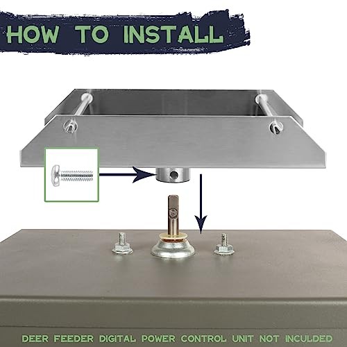 12-Volt Spinner Plate for Deer Feeder - 1/4”