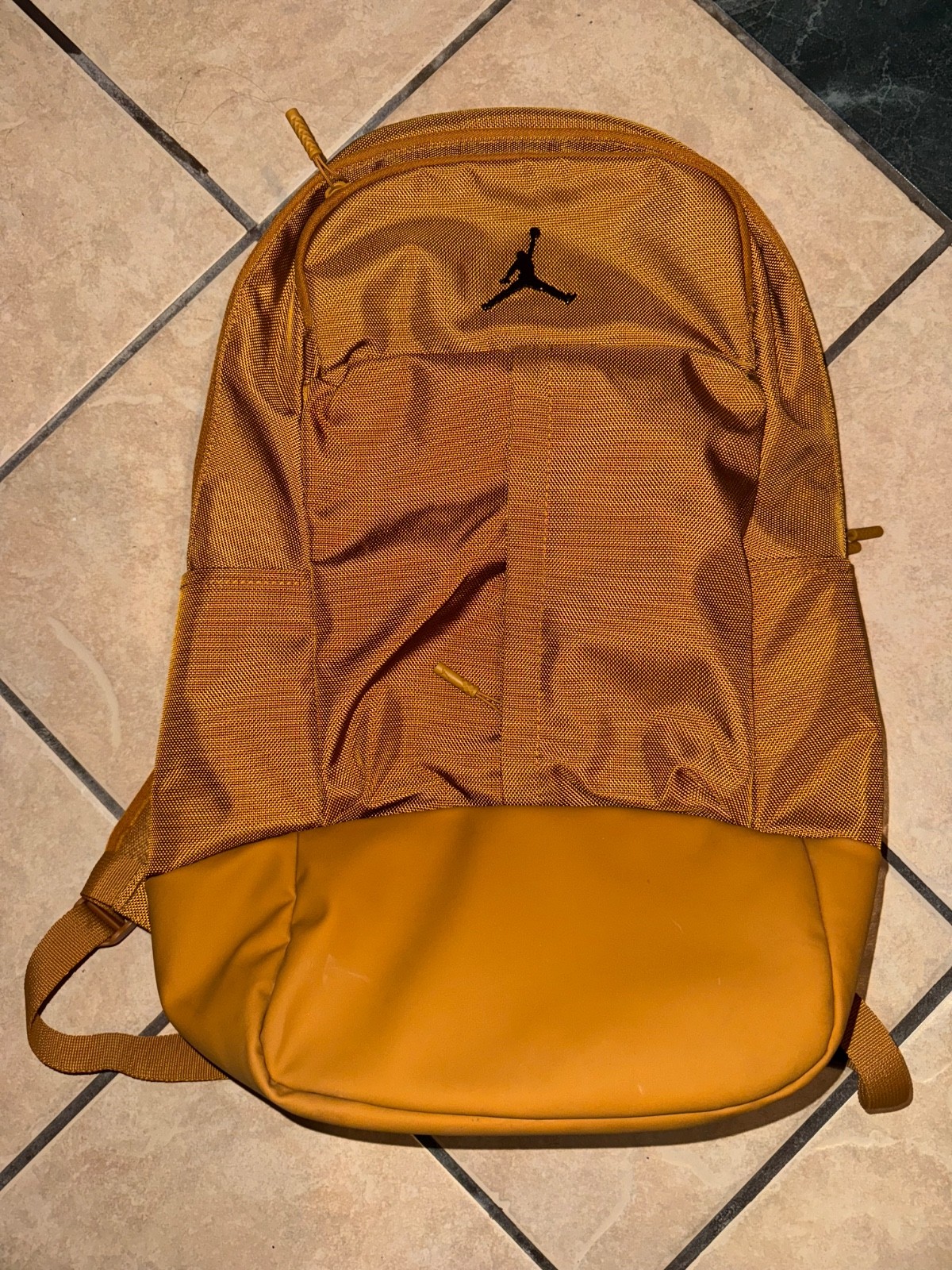 Jordan Jumpman Backpack Brown Gold School Travel Laptop Gym Book Bag Unisex