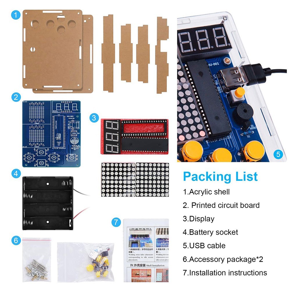 Comprehensive For DIY Kit for Assembling a Functional Game Console Unit