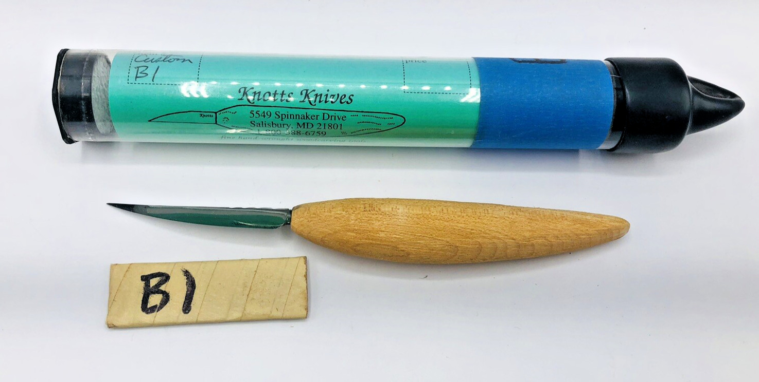 KNOTTS KNIVES WOOD CARVING KNIFE WOODCARVING ORIGINAL rare whittling bird decoy