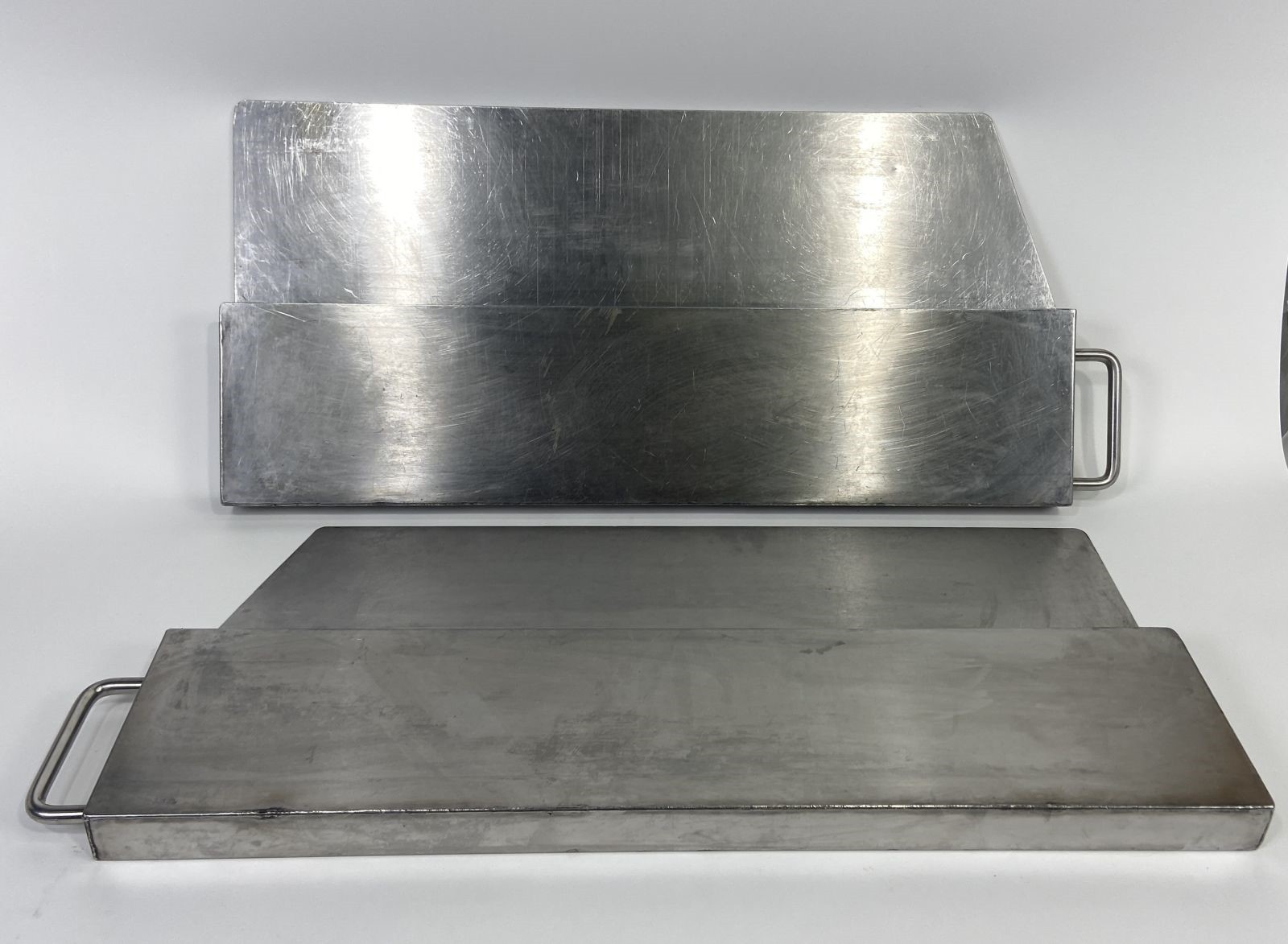 Lot of 2 Left/Right Grease Drawer Trough for Garland Griddle 4601357 4601358