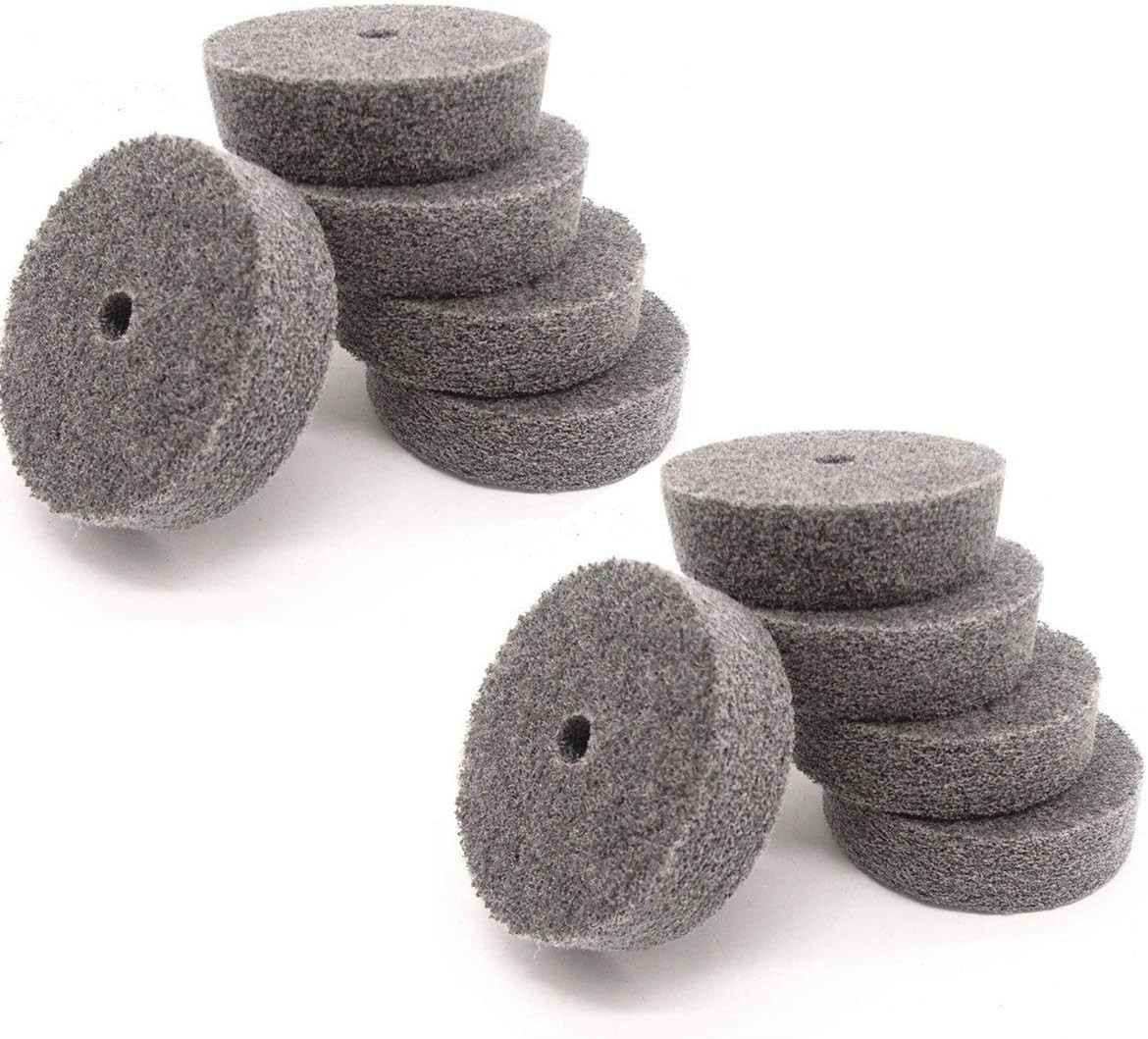 10Pcs 75Mm/3" Diameter Grit Nylon Fiber Polishing Buffing Wheel for Various Meta