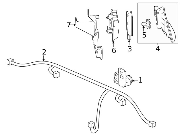 Genuine Honda Blind Spot Detection System Warning Sensor Bracket 8S415-30A-A00