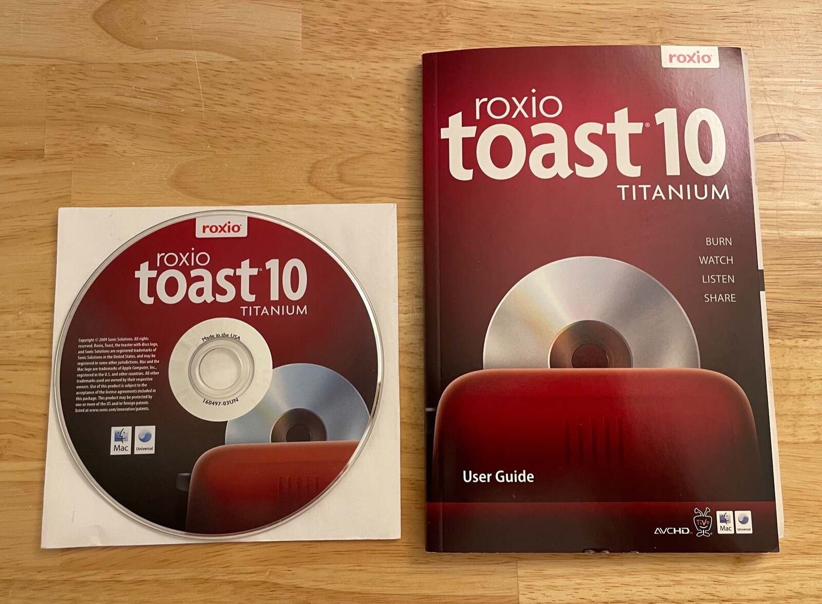 Roxio Toast 10 Titanium Software Burn Copy Listen Watch for Mac