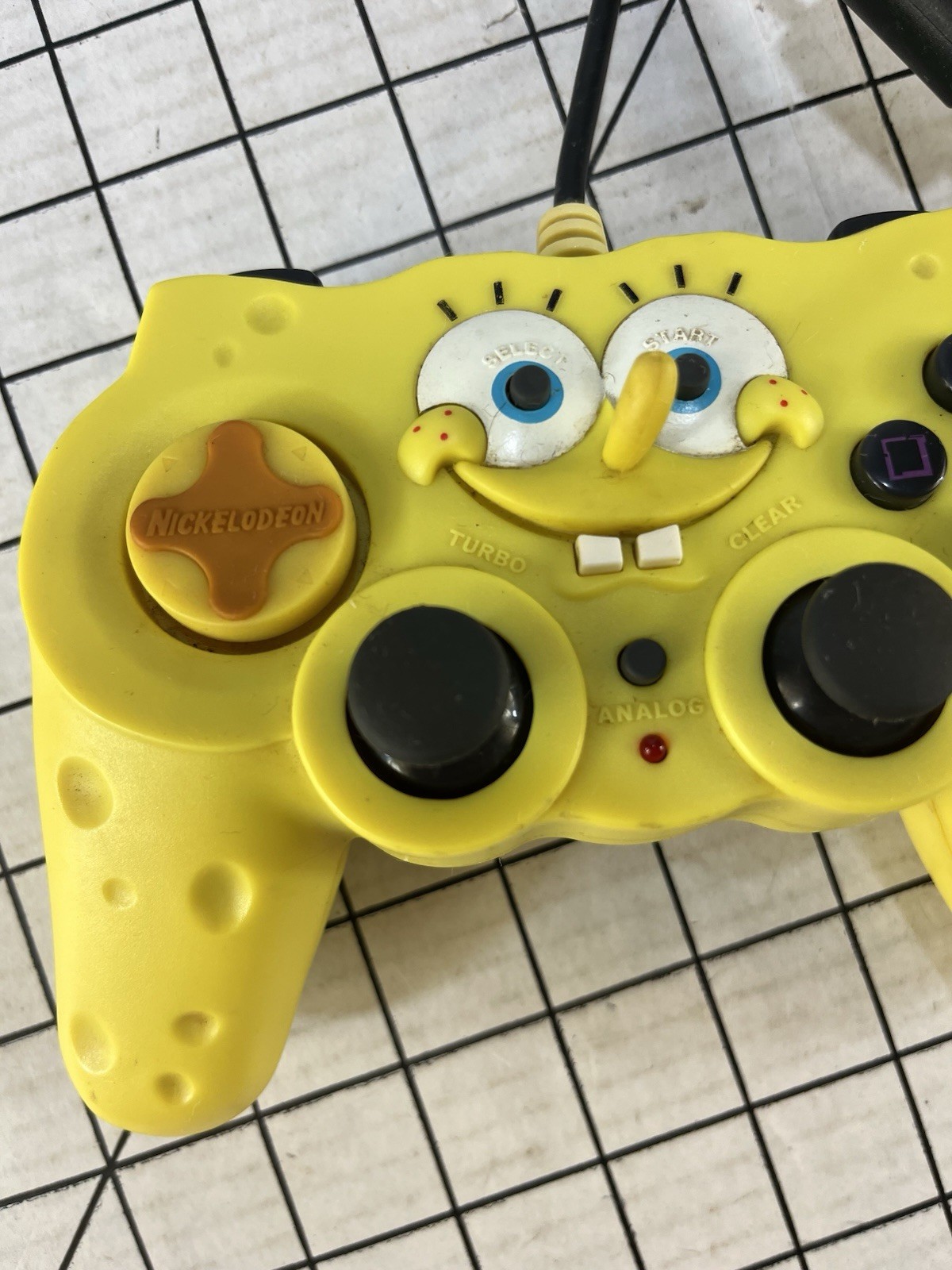 Vintage SpongeBob SquarePants PS2 Controller Sony PlayStation 2 Nickelodeon 2003