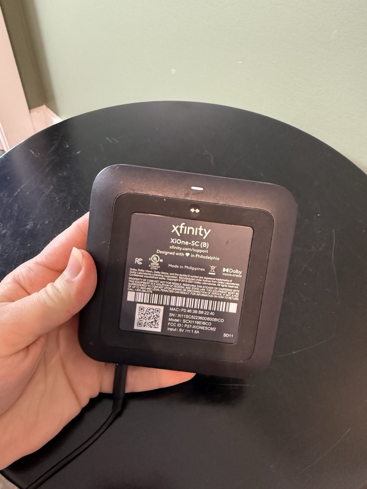 Xfinity Flex XiOne-SC(B) Streaming Device with AC Adapter No Remote