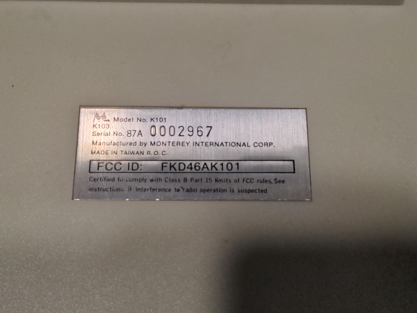 Vintage DTK DATA-1000 Desktop Computer Turns on - untested