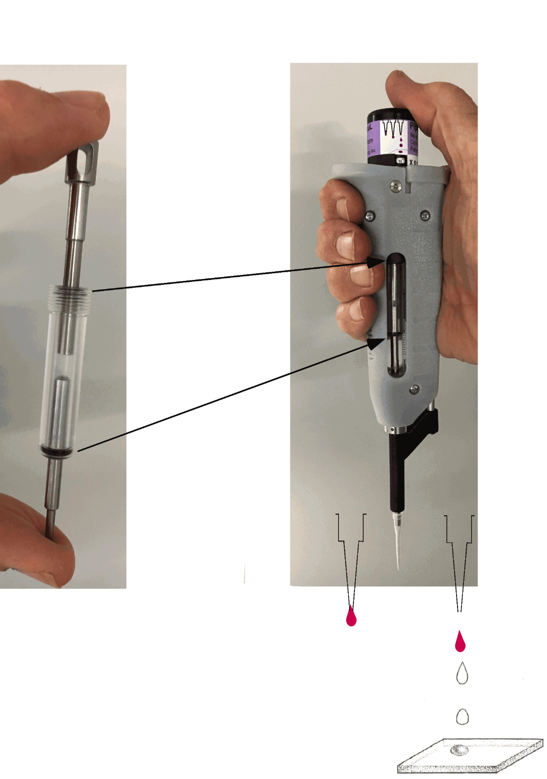 DifferentialPipettorTM for clean reliable small volumes contact -free delivery.
